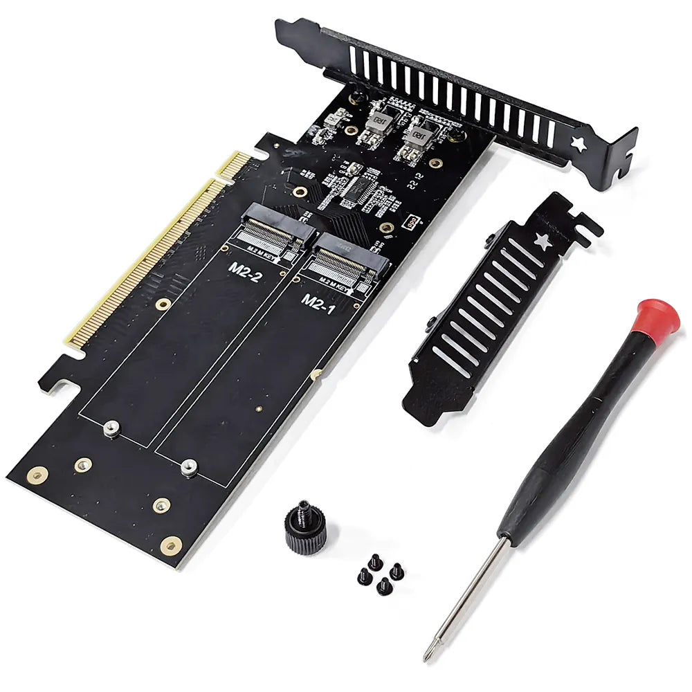 PCIe x16 to 4 NVMe